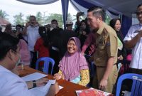 Sekretaris Daerah [Sekda] Kota Palembang Ratu Dewa melakukan peresmian Puskesmas Pembantu Kelurahan Pulokerto di Jalan Ryacudu RT 22, Kecamatan Gandus, Senin 12 Juni 2023.