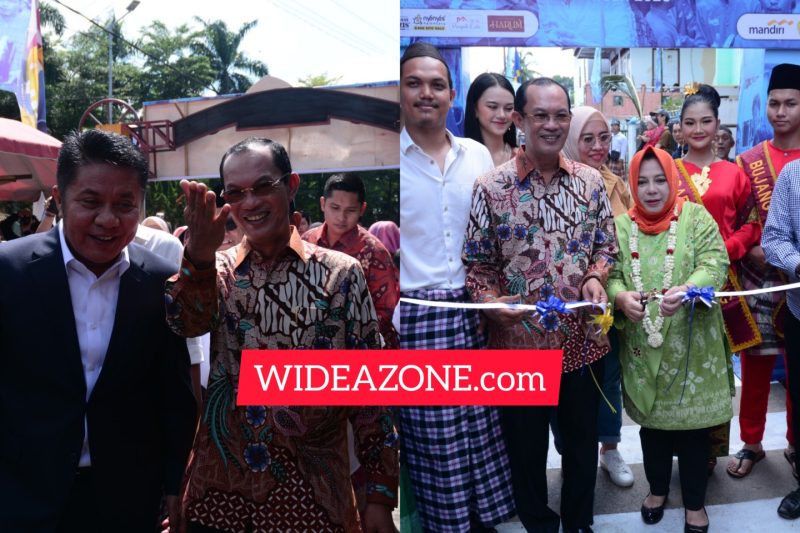 Pembukaan Festival Makanan Bingen Lorong Roda di Kecamatan Bukit Kecil Palembang nampak semarak dengan kehadiran Walikota Palembang H Harnojoyo dan Gubernur Sumatera Selatan [Sumsel] H Herman Deru.