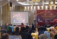 Komisi Pemilihan Umum Sumatera Selatan [KPU Sumsel] menggelar Rapat Pleno Terbuka Pengesahan Daftar Pemilih Tetap [DPT] Pemilu 2024 di Hotel ALTS Palembang, Rabu 28 Juni 2023.