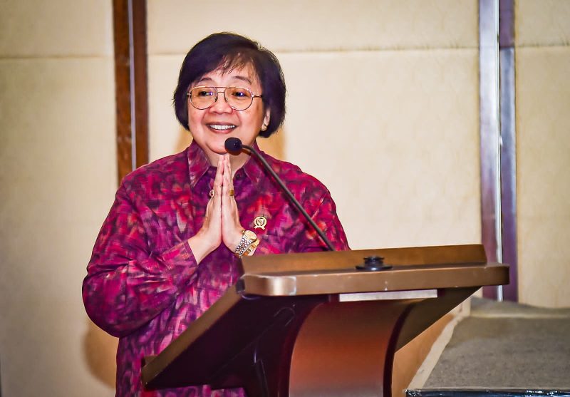Menteri Lingkungan Hidup dan Kehutanan (LHK), Siti Nurbaya Bakar