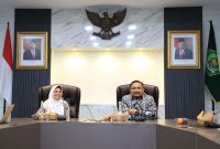 Wakil Ketua Komnas Perempuan Olivia Ch Salampessy melakukan audiensi dengan Menteri Agama RI Yaqut Cholil Qoumas