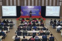 Anggota Bawaslu Herwyn JH Malonda saat memberikan arahan pada Pelatihan Penguatan Kompetensi Anggota Bawaslu Kabupaten/Kota Periode 2023-2028 di Bogor, Rabu (23/8/2023)