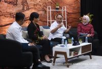 Menkominfo Budi Arie Setiadi dalam Forum Merdeka Barat 9 :Melawan Kejahatan Keuangan Berbasis Digital, di Media Center Kementerian Kominfo, Jakarta Pusat, Senin (21/08/2023)