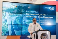 Menparekraf Sandiaga Uno mendukung penuh promosi potensi wisata dan ekonomi kreatif di kawasan Ibu Kota Negara (IKN) Nusantara, Kalimantan Timur pada saat "The Weekly Brief With Sandi Uno" di Gedung Sapta Pesona, Jakarta, Senin (31/7/2023).