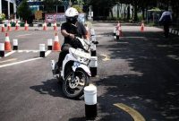 Lintasan ujian praktek motor