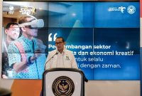 Menteri Pariwisata dan Ekonomi Kreatif/Kepala Badan Pariwisata dan Ekonomi Kreatif (Menparekraf/Kabaparekraf) Sandiaga Salahuddin Uno