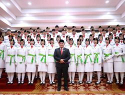 Gubernur Herman Deru Resmi Kukuhkan 50 Anggota Paskibraka Provinsi Sumsel Tahun 2023 