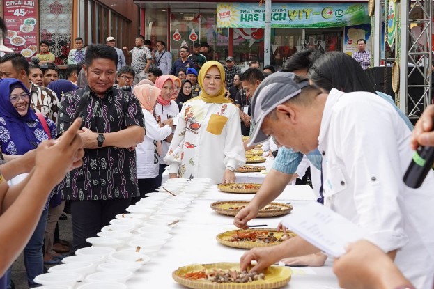 TP PKK Sumsel menggelar Festival Rempah. 