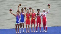 Tim Rowing menjadi cabang olahraga penyumbang medali pertama buat Tim Indonesia di Asian Games 2022 Hangzhou, Minggu (24/9).(Foto : NOC Indonesia)