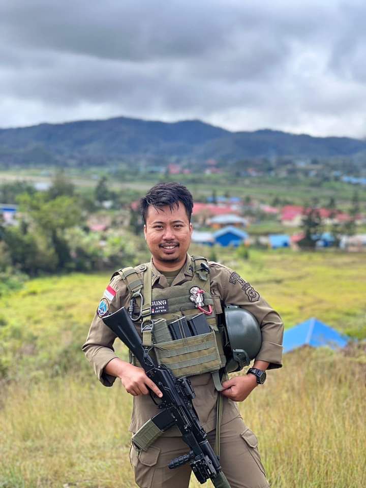 Briptu Agung meninggal dunia usai kontak tembak antara aparat keamanan dengan KKB, Senin (18/9/2023)  di Distrik Serambakon, Pegunungan Bintang, Papua 