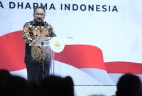 Menag saat memberi sambutan pada Acara doa Kebangsaan di Solo, Jumat (29/09/23)