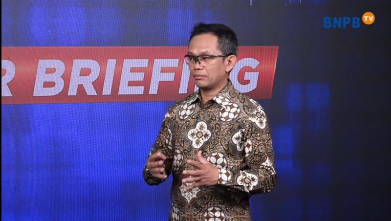 Kepala Pusat Data, Informasi, dan Komunikasi Kebencanaan BNBP, Abdul Muhari (Foto: Tangkapan layar YouTube BNPB)