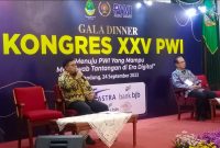 Gala Dinner Kongres PWI 2023, Minggu (24/9) malam, di Gedung Sate Bandung