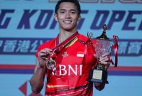 Tunggal Putra Indonesia, Jonatan Christie juara di nomor tunggal putra Hong Kong Open 2023 (Foto: PBSI)