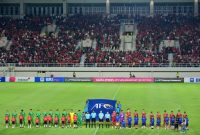 Pertandingan Grup K Kualifikasi Piala Asia U-23, di Stadion Manahan Solo, Jawa Tengah, Selasa (12/9/2023). (Foto: BPMI Setrpes)