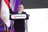 Anggota Bawaslu Lolly Suhenty saat menghadiri Peluncuran Pemetaan Kerawanan Pemilu dan Pemilihan Serentak 2024 Isu Strategis: Netralitas ASN di Manado, Kamis (21/9/2023)
