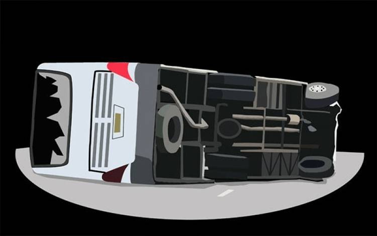 Foto: ilustrasi kecelakaan bus