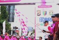 Ketum Bhayangkari, Ny Juliati Sigit Prabowo, melepas lebih dari 500 peserta city ride
