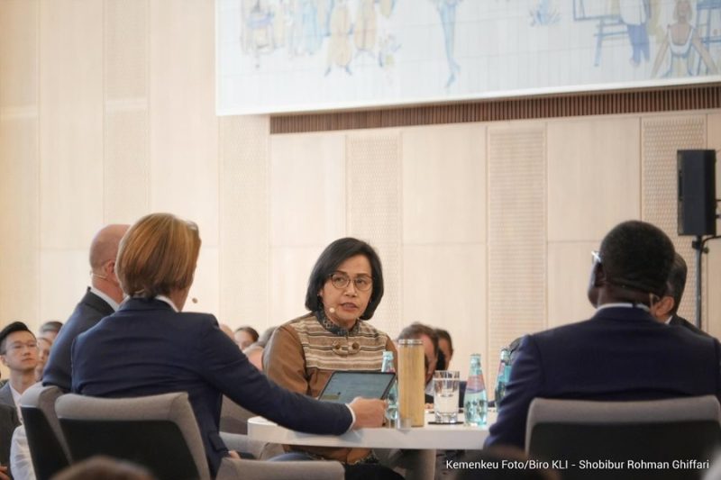 Menteri Keuangan (Menkeu) Sri Mulyani Indrawati saat menghadiri Berlin Global Dialogue 2023, Kamis (28/9) (Foto: Kemenkeu)
