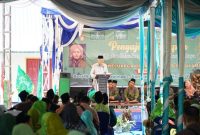 Wakil Gubernur Sumsel H Mawardi Yahya menghadiri Pengajian Tripal Nahdatul Ulama (NU) dan Muslimat, yang dilaksanakan di Masjid Sabilul Muttaqin, Desa Dabuk Makmur, Kecamatan Mesuji Raya Kabupaten Ogan Komering Ilir (OKI), Minggu (17/9).