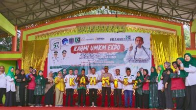 Majelis Wilayah Korps Alumni Himpunan Mahasiswa Islam Sumatra Utara (MW KAHMI Sumut) menggelar UMKM Expo pada 23-24 September 2023 di Lapangan Merdeka Kota Binjai.
