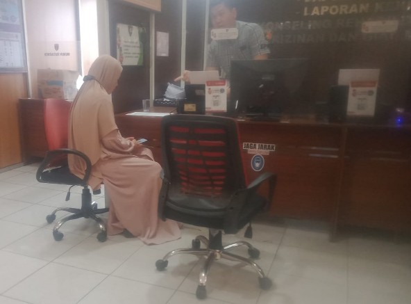 IRT berasal dari Bekasi, Marwiyah melapor ke SPKT Polrestabes Palembang