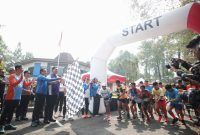 Menpora RI Dito Ariotedjo, secara resmi membuka Kejurnas Lari Trail Indonesia 2023 