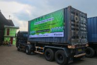 PT Tiara Kurnia sukses melaksanakan ekspor perdana produknya, Senin (23/10)