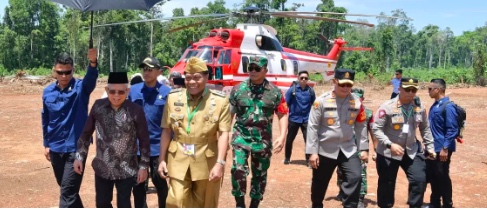 Wapres RI KH Ma'ruf Amin saat menghadiri Peresmian dan Penanaman Perdana Kawasan Pangan Nusantara di Desa Talaga, Kecamatan Dampelas, Kabupaten Donggala, Sulawesi Tengah, pada Rabu (04/10/2023).