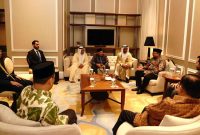 Menag bersama dengan jajaran Majelis Hukama Al-Muslimin (MHM) di Jakarta, Rabu (4/10/2023)