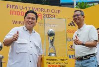 Ketum PSSI, Erick Thohir saat Trophy Experience Piala Dunia U-17 2023