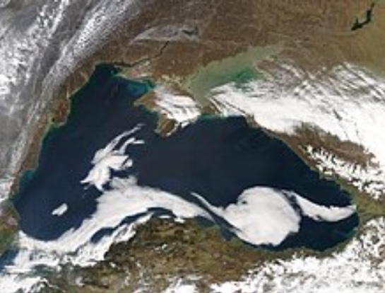 Citra Satelit laut hitam (sumber foto: NASA)