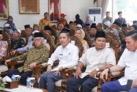 Pj Walikota Palembang, H Ratu Dewa sambut langsung silahturahmi para alumni Pondok Pesantren (Ponpes) Gontor se-Indonesia selaku peserta Tajammu' Nasional di Rumah Dinas Walikota.