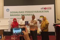 Balai Bahasa Sumsel menggelar Sosialisasi Pemasyarakatan Bahasa Indonesia di Hotel Wyndham, Rabu 18 Oktober 2023.