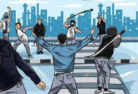 Ilustrasi Aksi Tawuran
