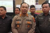 Kapolrestabes Palembang, Kombes Pol Harryo Sugihhartono dalam gelaran Deklarasi Pemilu Damai 2024