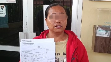 LM selaku ibu korban melaporkan peristiwa rudapaksa anaknya 14 tahun ke SPKT Polrestabes Palembang
