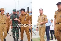 Pj Walikota Ratu Dewa bersama jajaran meninjau Proyek IPAL, persiapan Kunker Presiden Jokowi di Palembang