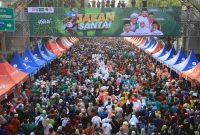 Jalan Santai Hari Santri 2023 di Surabaya, Sabtu (21/10/2023)
