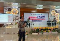 Sosialisasi Tingkat Komponen Dalam Negeri (TKDN) pada Pengadaan Barang dan Jasa di Pemerintahan Sulawesi Barat. (Dok. Surveyor Indonesia)