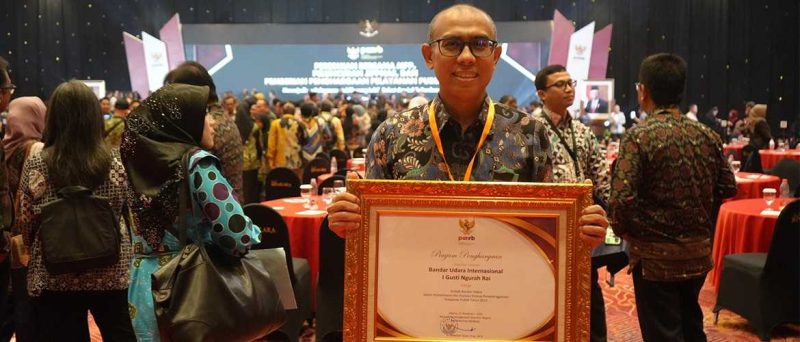 Bandara I Gusti Ngurah Rai Bali, berhasil meraih penghargaan sebagai Bandara Terbaik dalam ajang Penghargaan Pelayanan Publik Tahun 2023