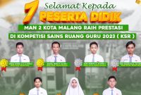 MAN 2 Kota Malang juara umum Kompetisi Sains Nasional Ruangguru