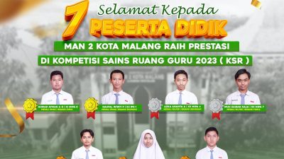 MAN 2 Kota Malang juara umum Kompetisi Sains Nasional Ruangguru