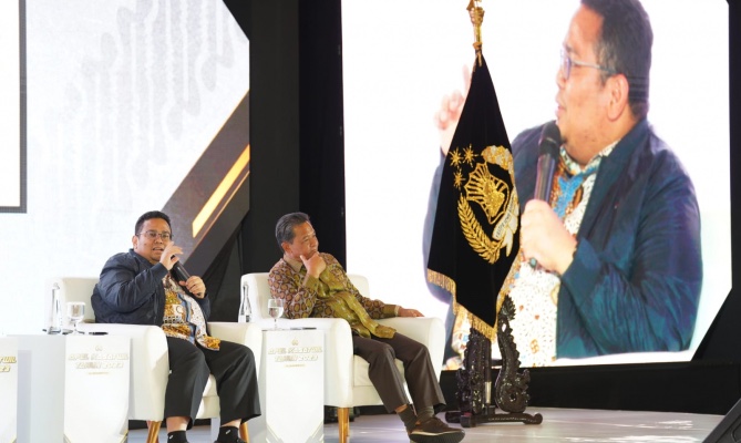 Ketua Bawaslu Rahmat Bagja dalam Apel Kasatwil se-Indonesia di Jakarta, Rabu, (1/11/2023)