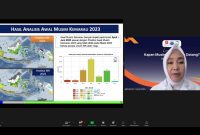 Kepala BMKG, Dwikorita Karnawati dalam Live Webinar 