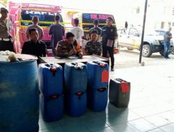 Polisi Gagalkan Pengiriman Ratusan Liter BBM Ilegal di Kupang