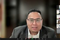 Ketua Bawaslu Rahmat Bagja saat memberikan sambutan dalam webinar Jadilah Pemuda yang Cerdas Memilih, Jumat (10/11/2023)
