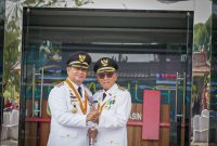 Bupati H Askolani SH MH dan Wakil Bupati H Slamet SH dalam kurun waktu 5 tahun kepemimpinannya 2018-2023.