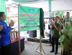 Resmikan Kampung Binaan PW Muslimat NU Sumsel di 3-4 Ulu, Ratu Dewa: Jangan Hanya Jadi Simbol