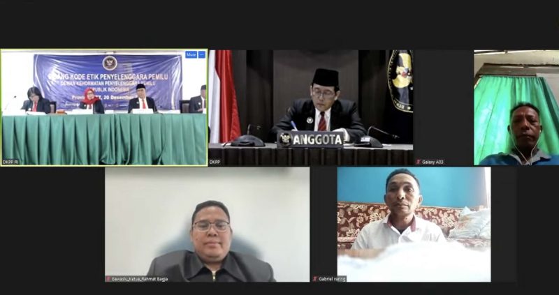 Sidang pemeriksaan dugaan pelanggaran Kode Etik Penyelenggara Pemilu (KEPP) Perkara Nomor 132-PKE-DKPP/XI/2023